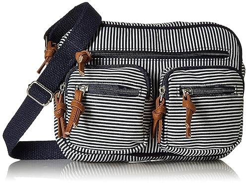 striped sling bag