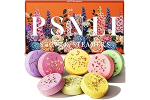 Psnli Shower Steamers Aromatherapy Stocking Stuffers 8 Scents – Christmas Gifts for Women Elegant Packaging with Essential Oils, Relaxing Spa Shower Tablets for Stress Relief, Self Care