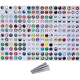 Wisdompro 216 Pcs Home Button Stickers for iPhone, for iPad, for iPod