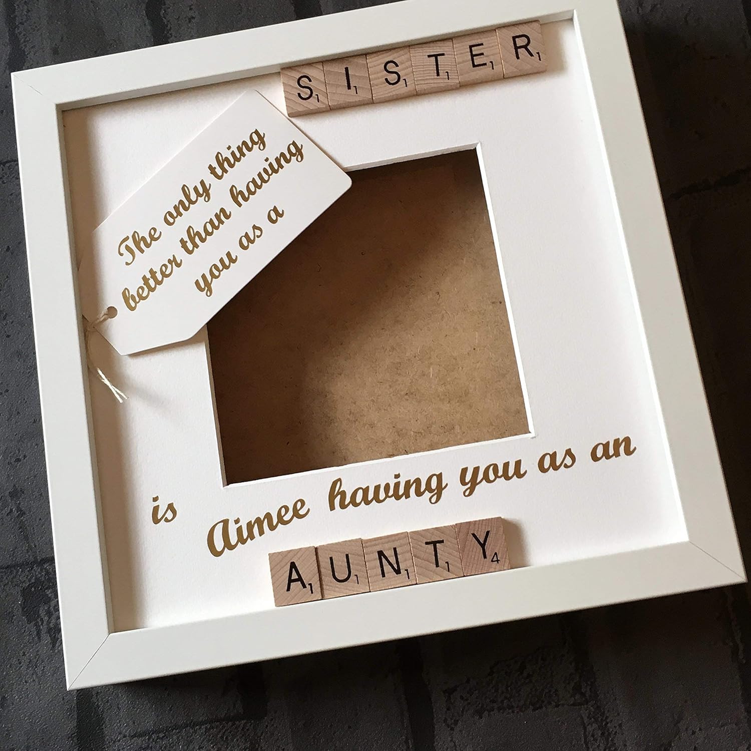 personalised auntie frame