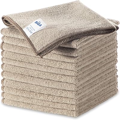 MR.SIGA Microfibre Cleaning Cloth Pack of 12 32x32 cm All-Purpose