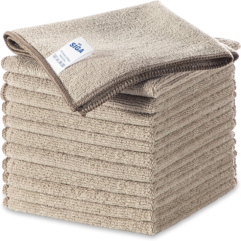 MR.SIGA Microfibre Cleaning Cloth Pack of 12 32x32 cm All-Purpose