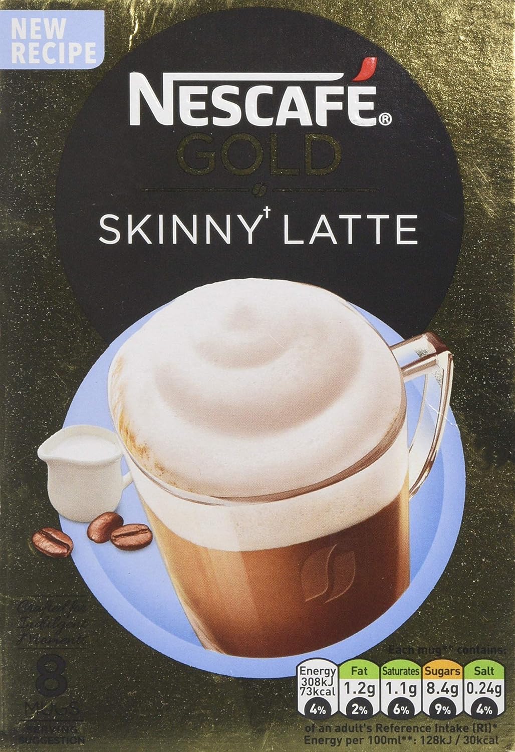 NESCAFÉ GOLD Latte Skinny Coffee, 8 Sachets Amazon.co.uk Prime Pantry