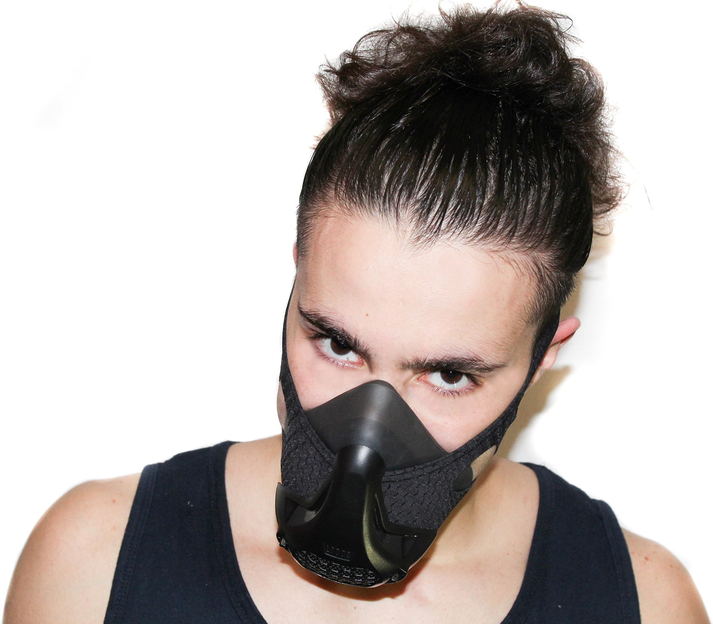 Workout Training Mask + Free Jump Rope + HIIT Workout EBOOK | High Altitude Elevation Simulation [16 Adjustable Levels]- for HIIT Endurance Training, Gym, Cardio, Running, Sports- Universal Size