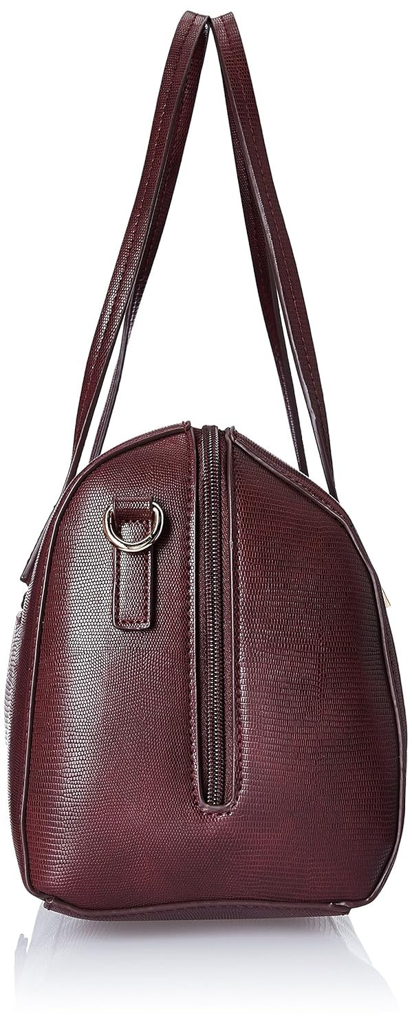 caprese women's satchel (burgundy)