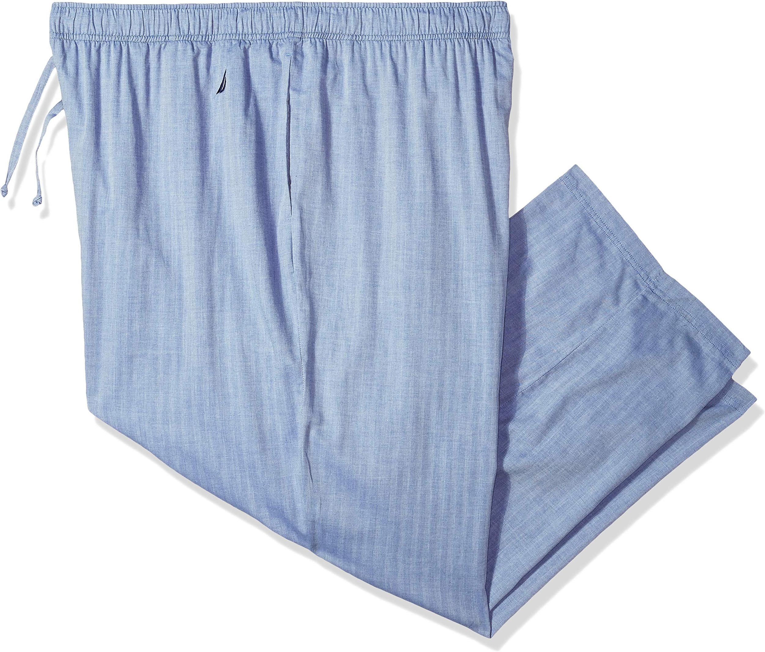 Nautica Men's Soft Woven 100% Cotton Elastic Waistband Sleep Pajama Pant