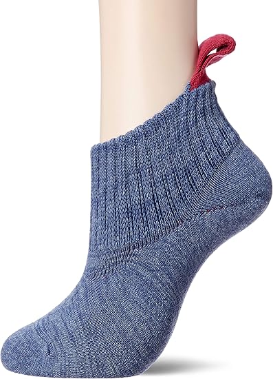 Amazon ナイガイ レディス らくらく履きやすい履かせやすい 足底パイル ループ付きショートソックス レディース アイアンブルー 日本 22 24cm 日本サイズm L相当 ソックス 通販