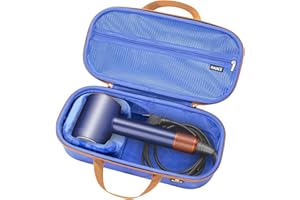 RAIACE Hard Storage Case Compatible with dyson Hair Dryer, Travel Carrying Bag. (for sale is case only). -Blue