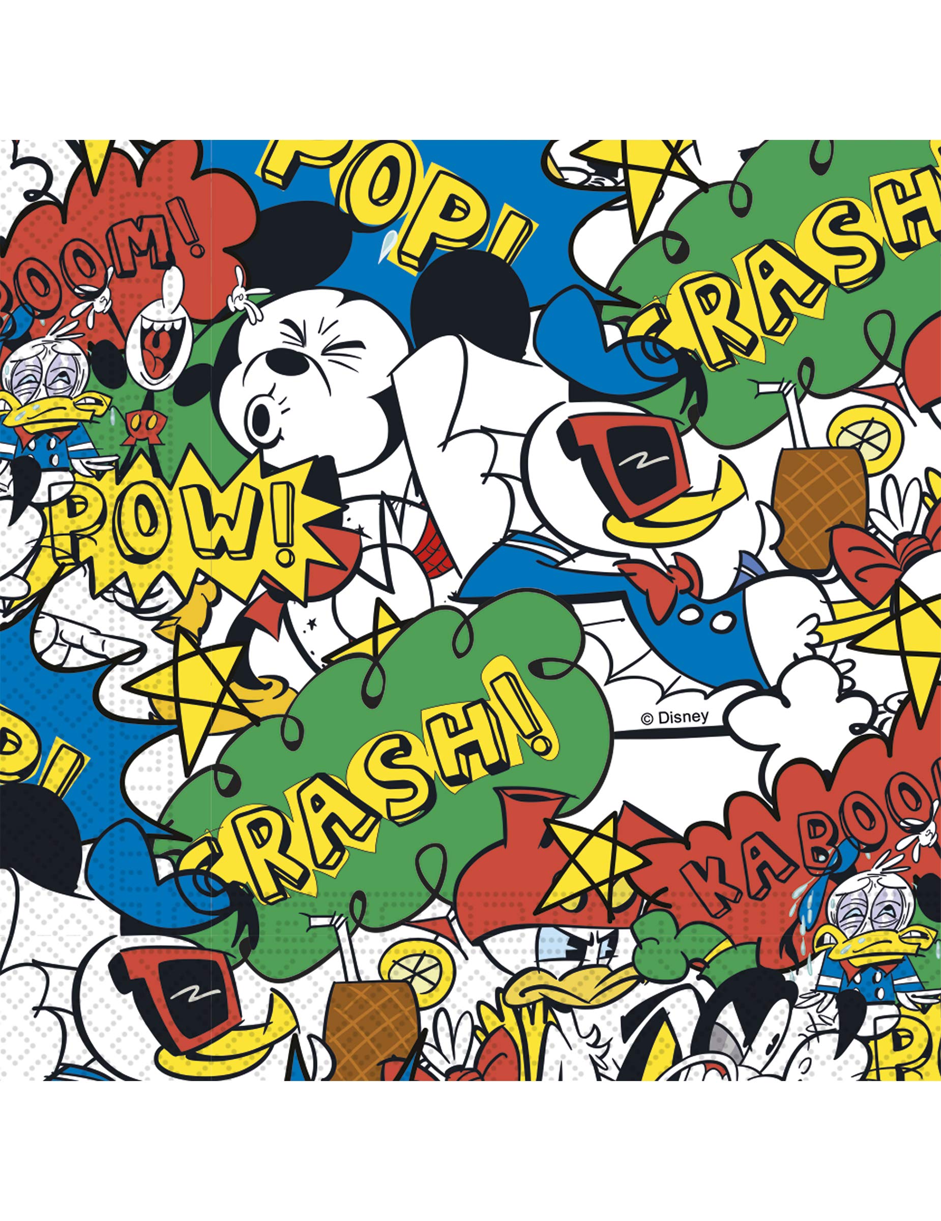 Disney PR90277 Mickey Mouse Super Cool Napkins, Pack of 20, Multi-Colour