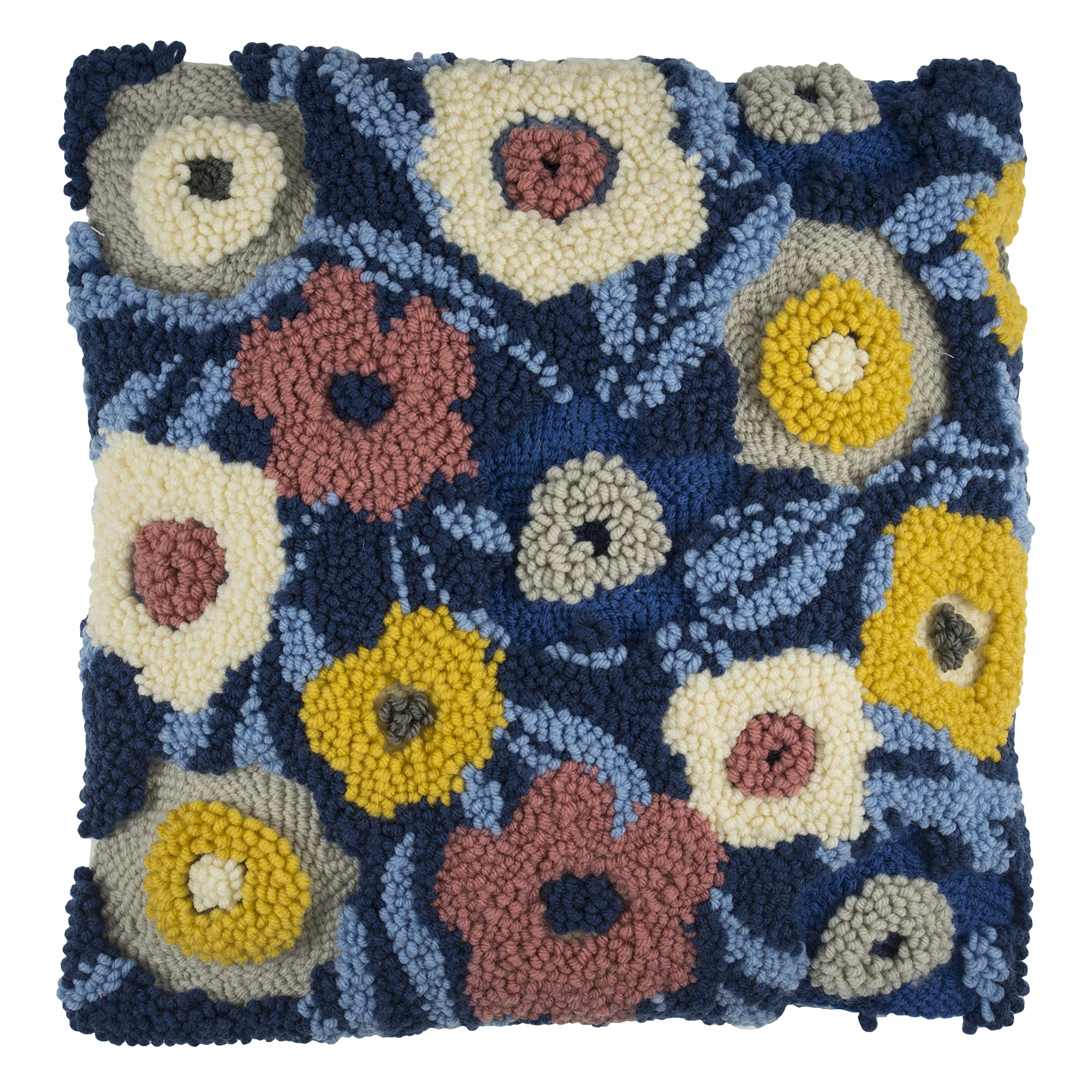 Trimits Punch Needle Cushion Kit, 36 x 36cm (14 x 14in), Modern Floral โ image 1