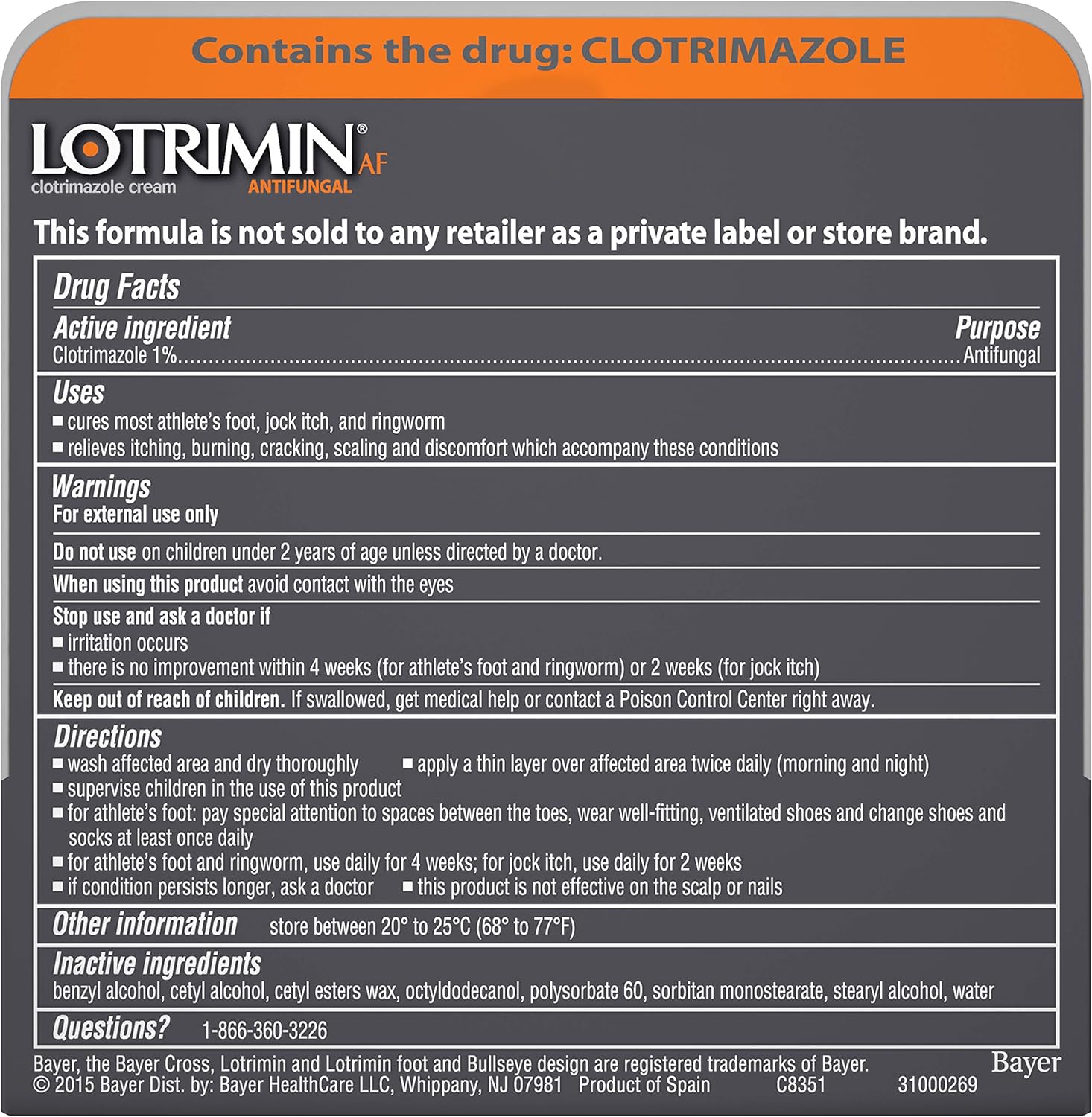 Lotrimin AF Cream for Athlete's Foot, Clotrimazole 1% Antifungal Treatment, Clinically Proven Effective Antifungal Treatment of Most AF, Jock Itch and Ringworm, Cream, .42 Ounce (12 Grams): Health & Personal Care