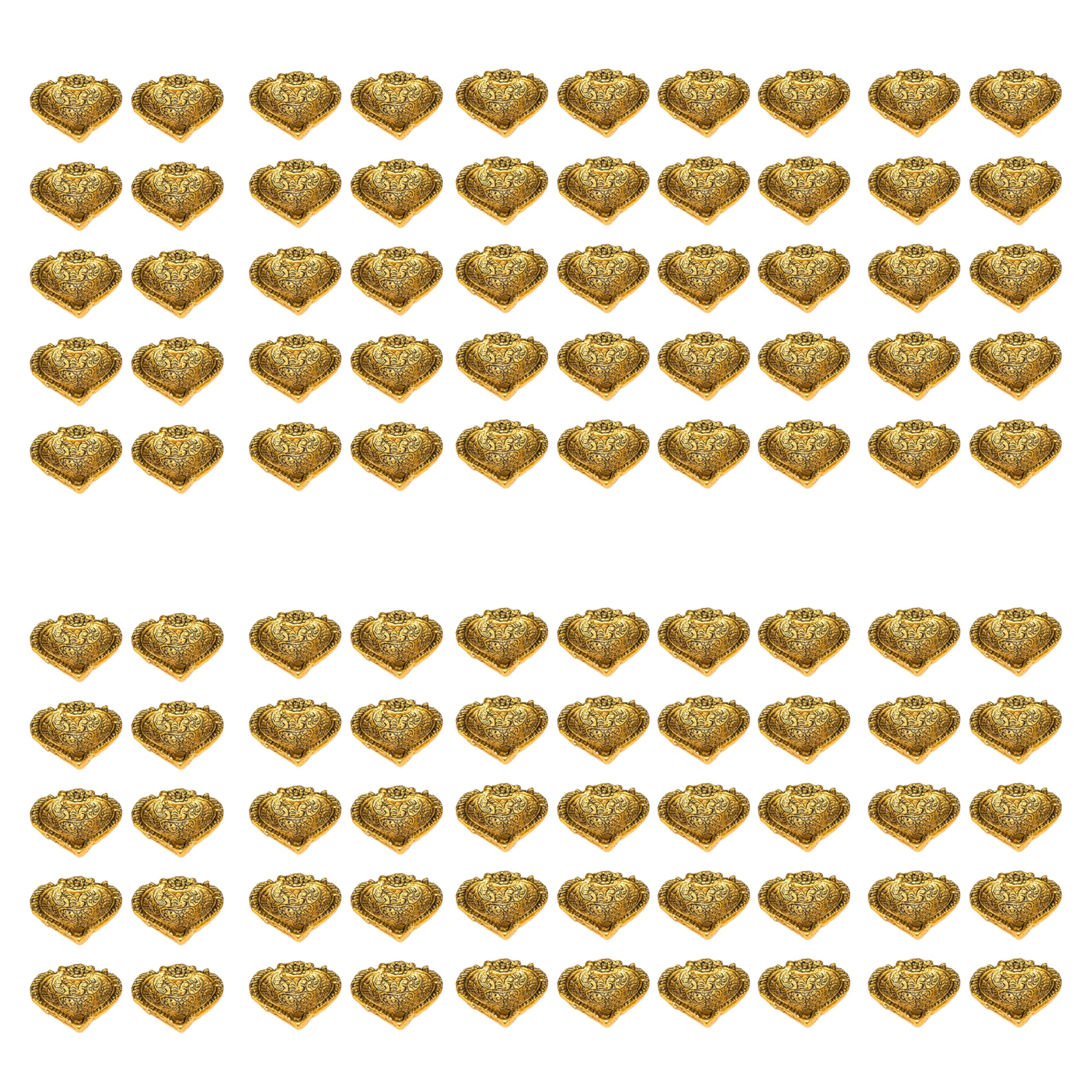 Wonder Care Metal Gold Oil Lamps for Diwali Decorations for Home Diya | Decor for Diwali with Diya Set | Diwali for Pooja ,Return Gift for Friends, Family Indian Diya lamp Diwali Diya 100 Piece Set