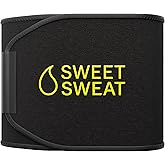 Sports Research Sweet Sweat Waist Trimmer (Core Series) - Premium Sweat Enhancing Fitness Band for Women & Men