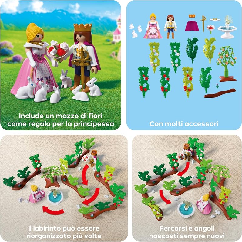 | Princess | Labirinto Reale | Principe e Principessa con Labirinto Variabile | Stimola la Creatività | Giocattolo Principessa dai 4 anni in su | 72053 — foto 4 di 7