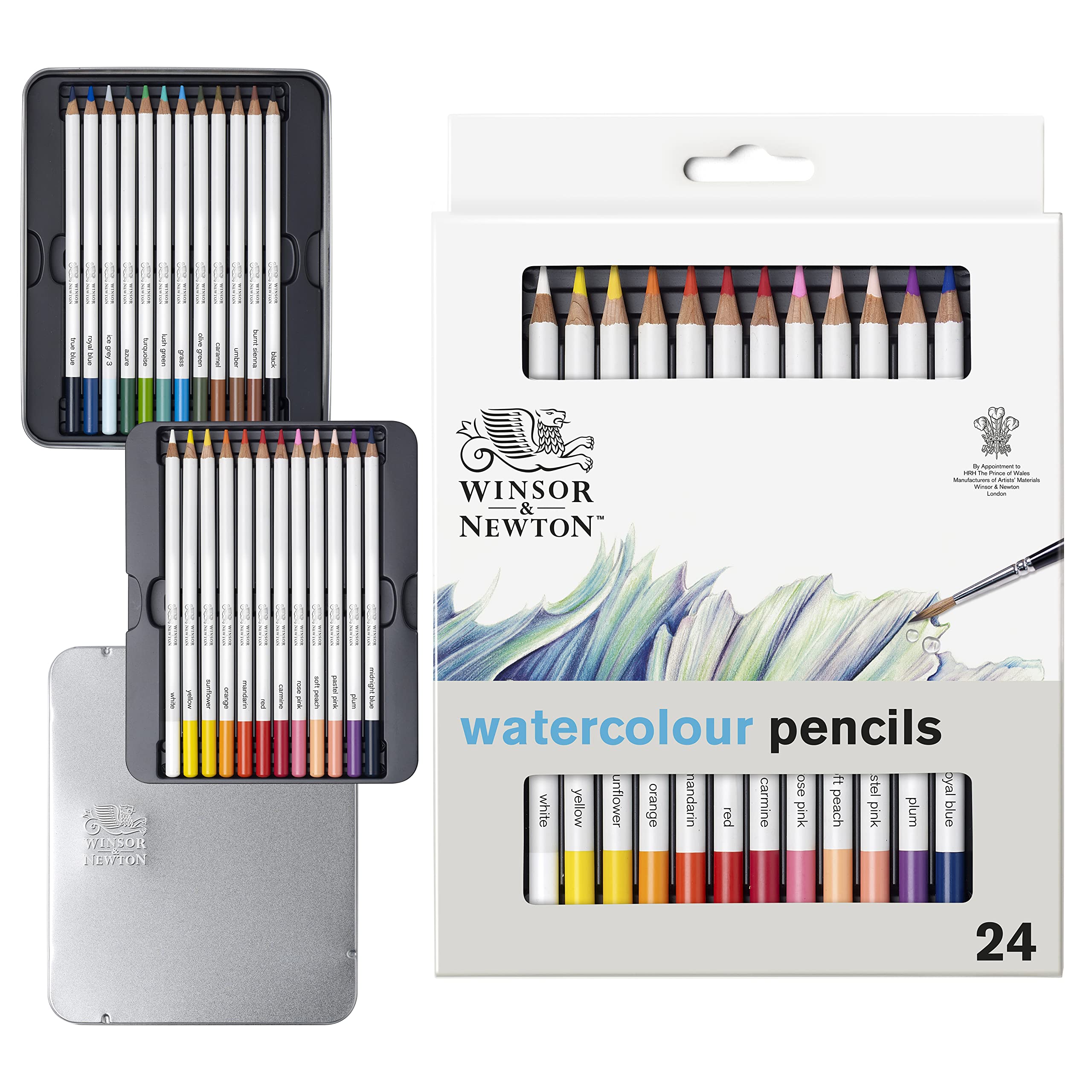 Photo 1 of Winsor & Newton Studio Collection Artist Pencils, Watercolor Pencils, Set of 24
