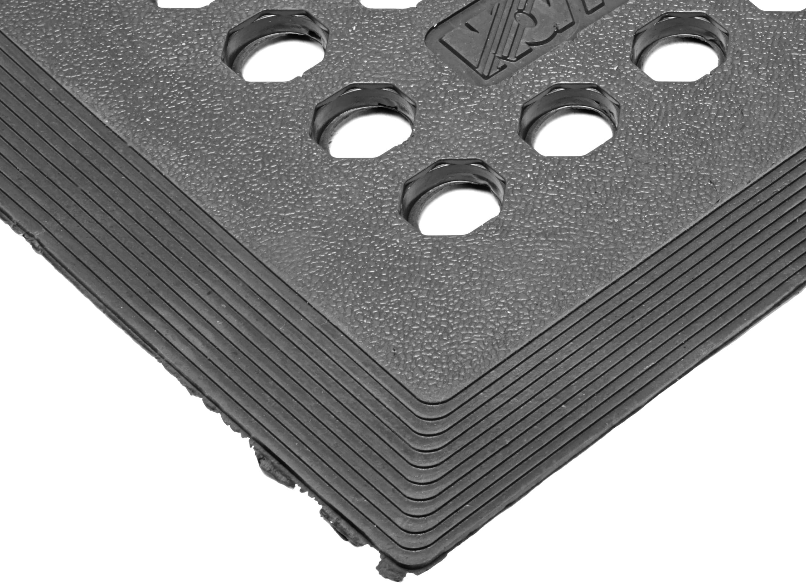 Notrax - 544S0035BL NoTrax 544 Comfort Zone Rubber Drainage Mat, 3' X 5' Black