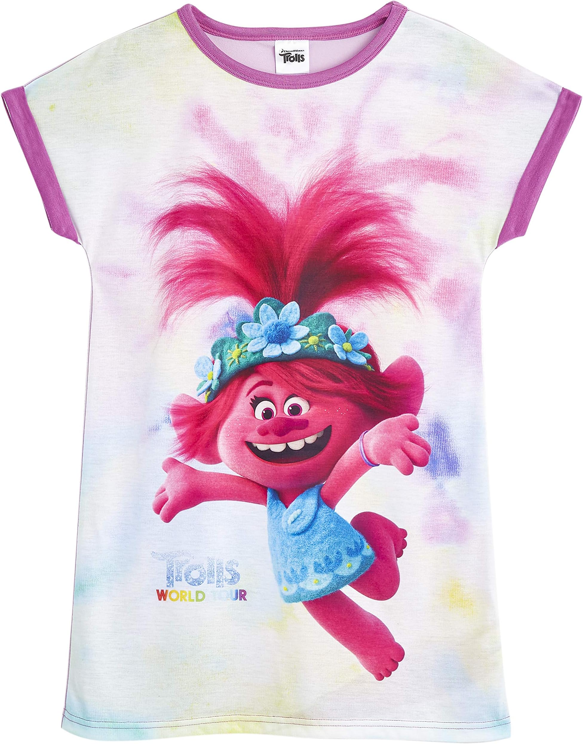 Trolls Girls' Nighties, Girls Nightdress 3-12 Years, Trolls World Tour PJs