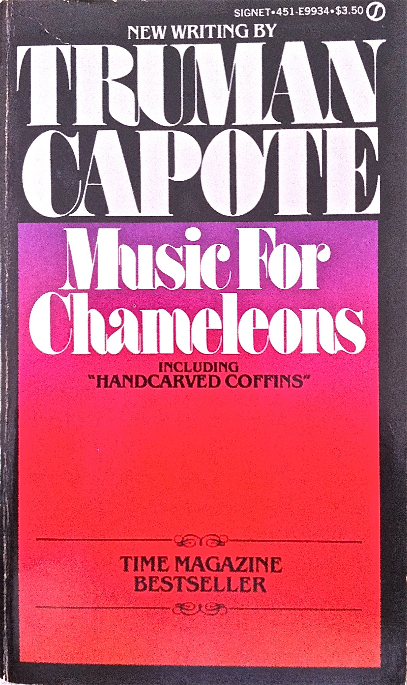 Music For Chameleons New Writings By Truman Capote Including Handcarved Coffins Amazon Com Books