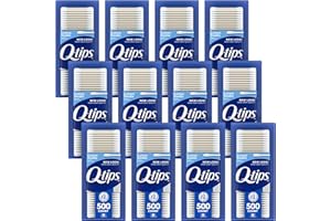 Q-tips Cotton Swabs for Hygiene and Beauty Care Original Cotton Swab Made with 100% Cotton 500 Count, Pack of 12