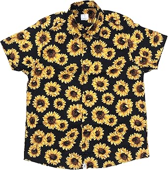 camisa botao floral masculina