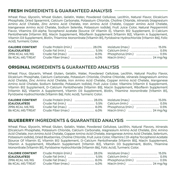 GREENIES REGULAR NATURAL DENTAL CARE DOG TREATS, 36 OZ. VARIETY PACK, 3 PACKS OF 12 OZ. TREATS