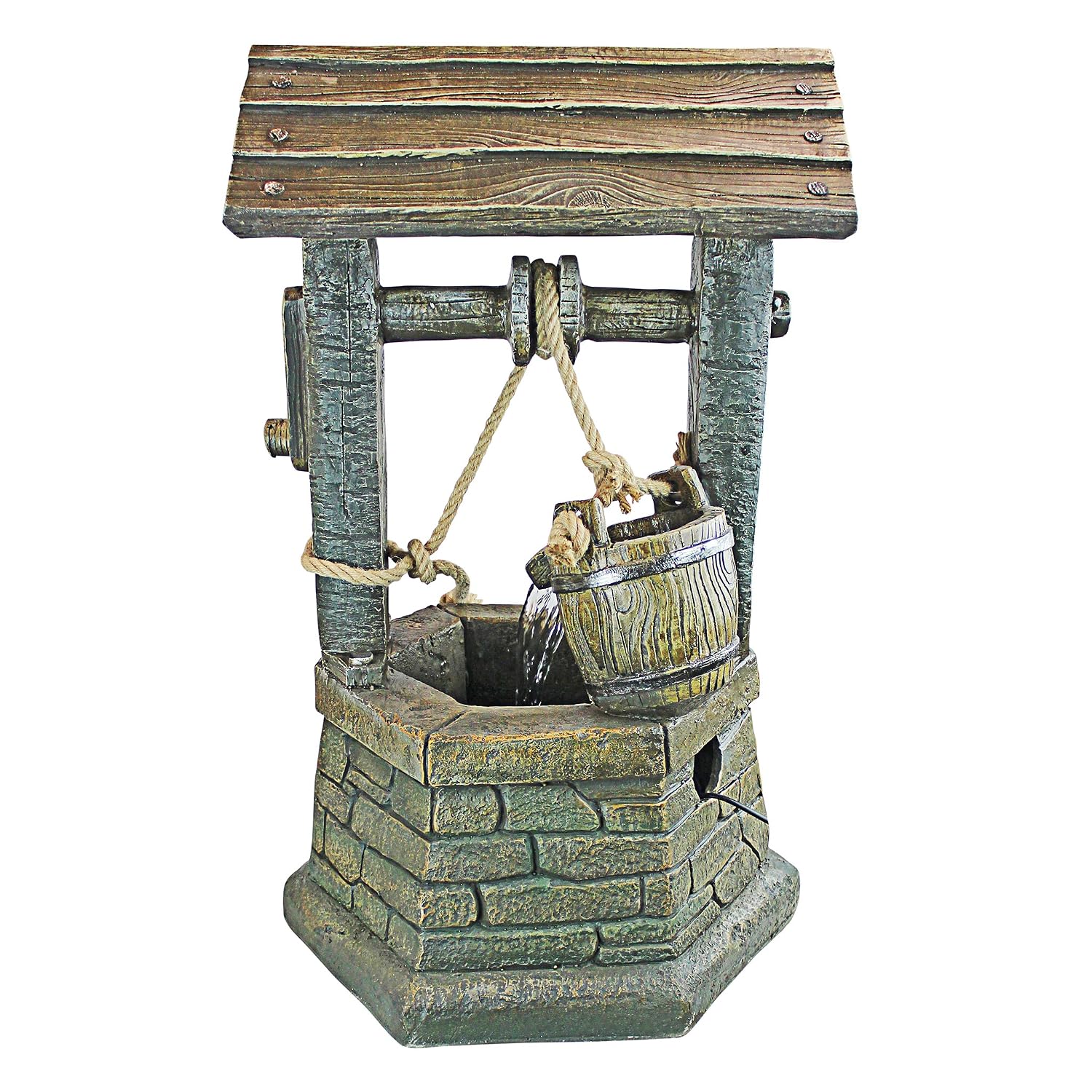 Design Toscano Garden Decor Wishing Well Water - Agua con Luces ...