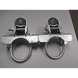 Pressed Steel Industrial Griptite Bulldog Hinge for Chain Link Gate - (2 Sets Pack) (6-5/8")