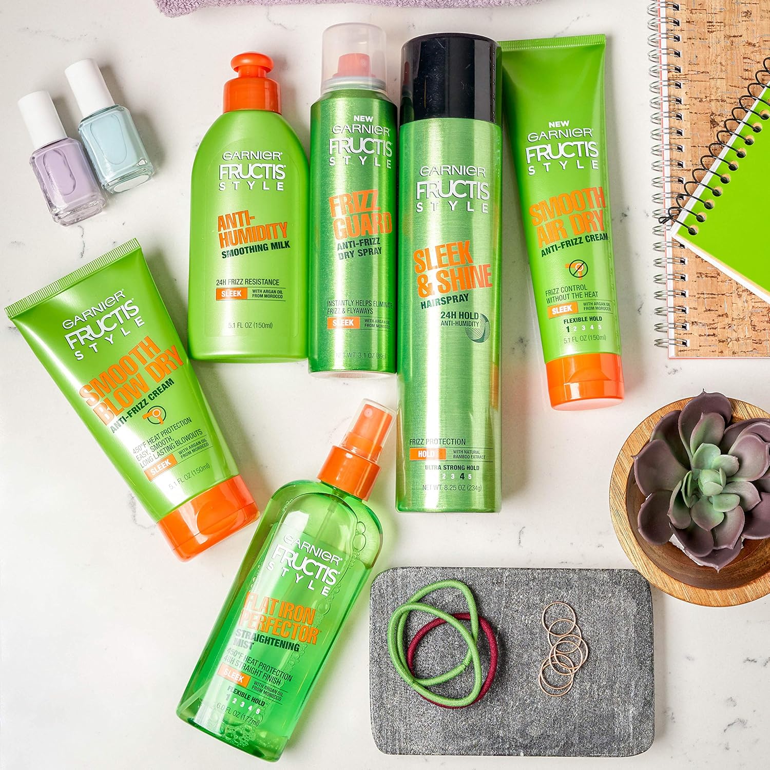 Garnier Fructis Style Sleek & Shine Anti-Humidity Hairspray Ultra Strong Hold, 8.25 Ounce : Hair Sprays : Beauty