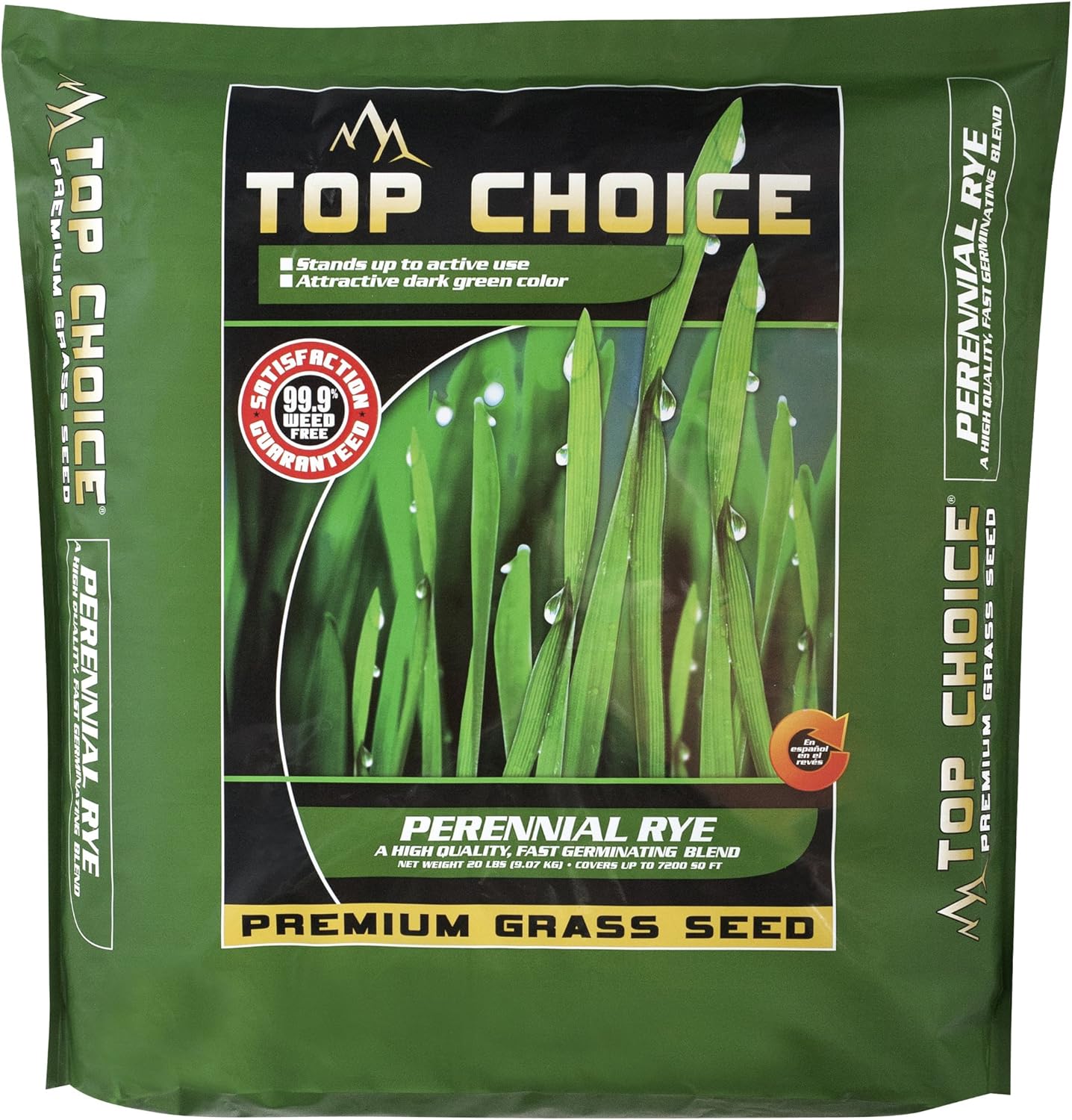 Top Choice 100305 Perennial Rye Blend Grass Seed Bag, 20