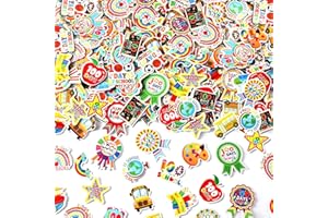 JULBEAR 300Pcs 100 Days of School Foam Stickers Self-Adhesive Campus Smarter Motivational Reward Stickers for Kids 100th Day of School Party Classroom Decoration Favor Supplies