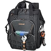WELKINLAND 55-Pockets Tool backpack, Tool bag backpack, Backpack tool bag, Tool back pack, Electrician backpack, Tool backpac