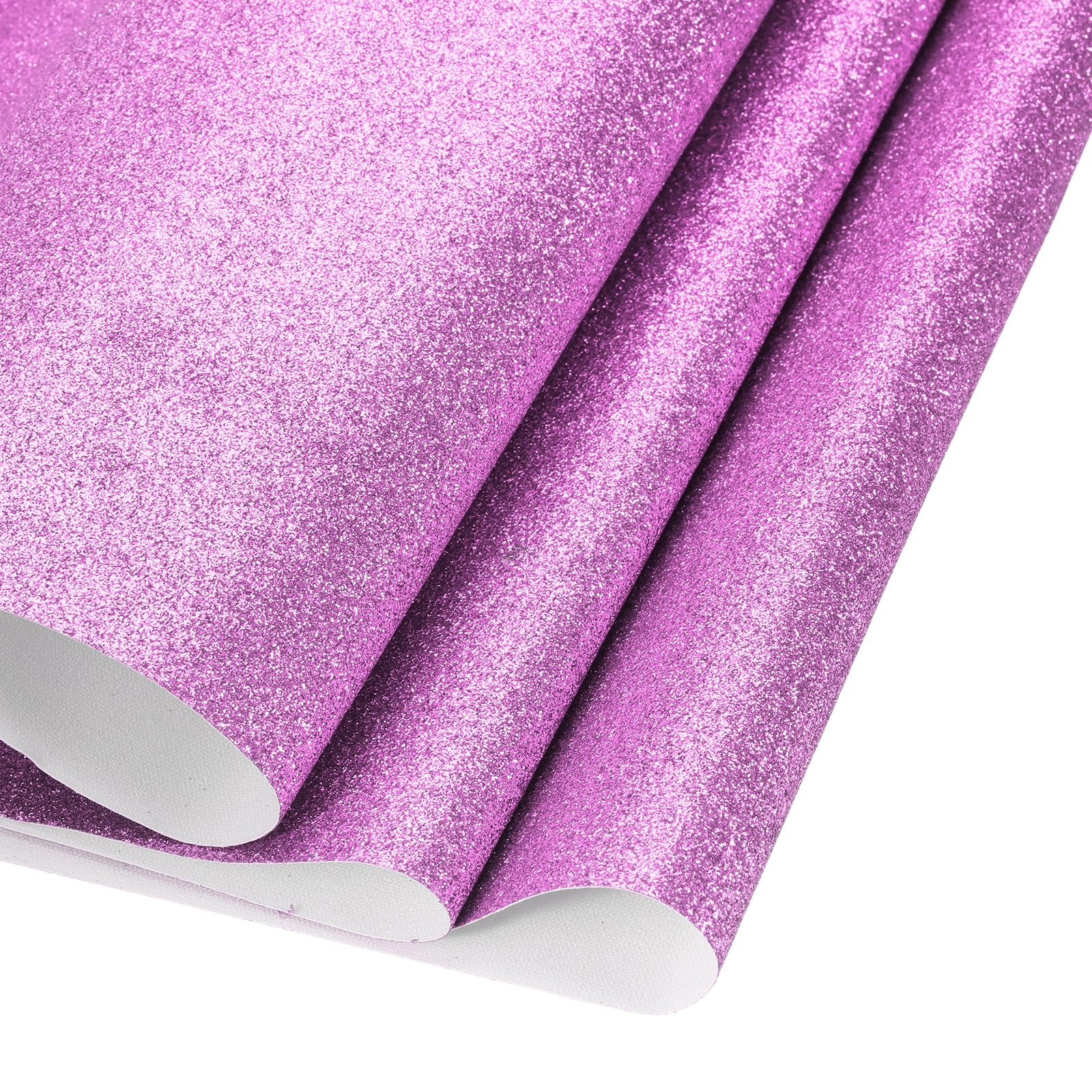 DMiotech 1 Pack 12 Inch x 53 Inch Faux Leather Sheet Furniture Cover Sparkling Pattern Violet Blue PU Leather Sheet for Handmade DIY Craft Projects