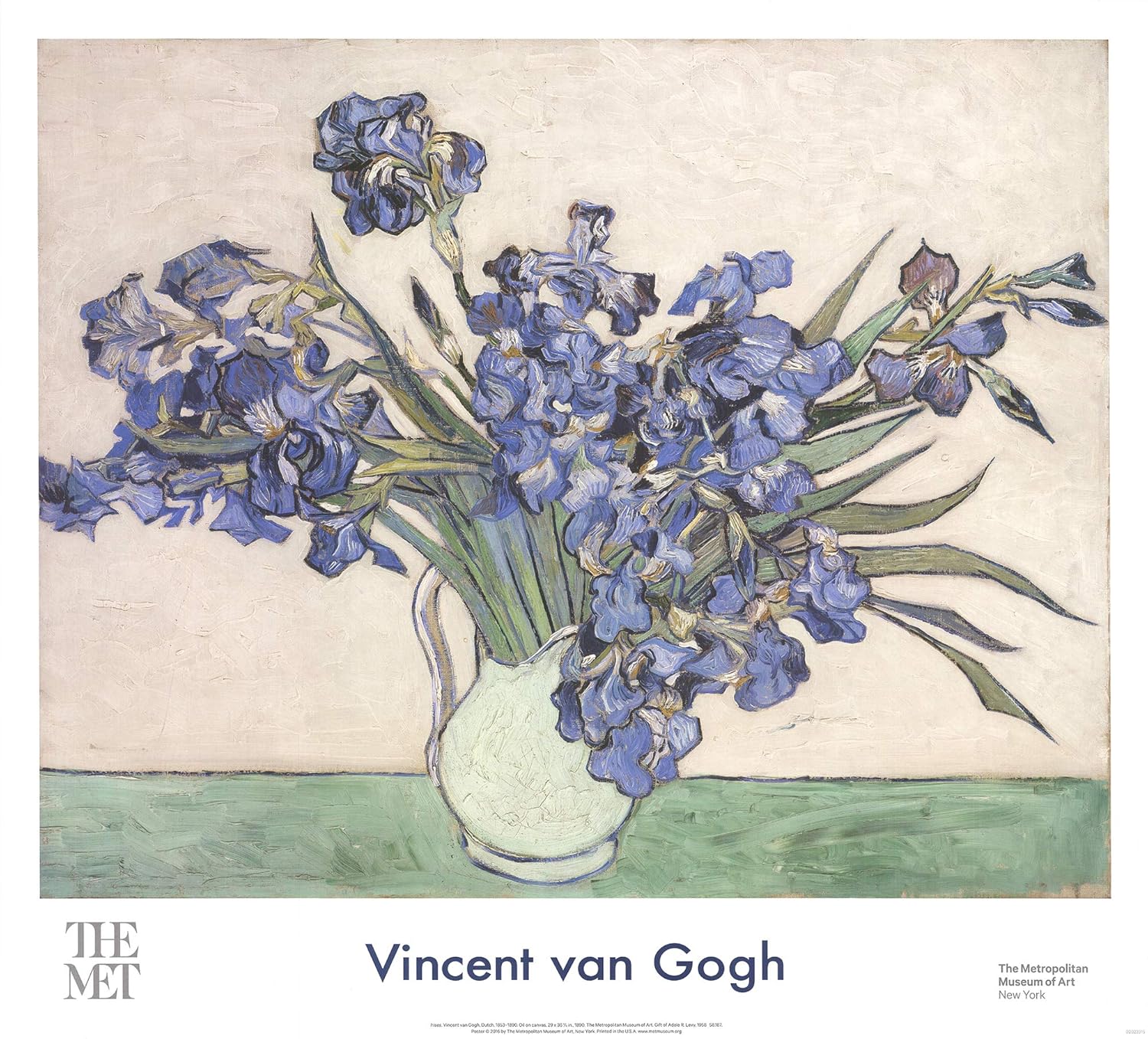 Amazon Com Vincent Van Gogh Irises In A Vase 2016 Offset