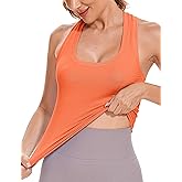 MathCat Workout Tank Tops for Women Sleeveless Gym Tops Seamless Racerback Athletic Yoga Shirts