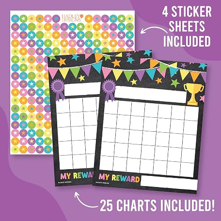 Mua Sticker Chart for Kids Behavior at Home & Classroom - 25 Reward ...