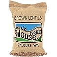Small Brown Dry Lentils | Family Farmed in Washington State | 100% Desiccant Free | 5 lbs Plastic Free Packaging | Non-GMO Pr