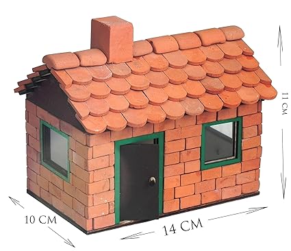 ALEA Mosaic Steinbaukasten, Leo 01, Ein Haus mit Schornstein