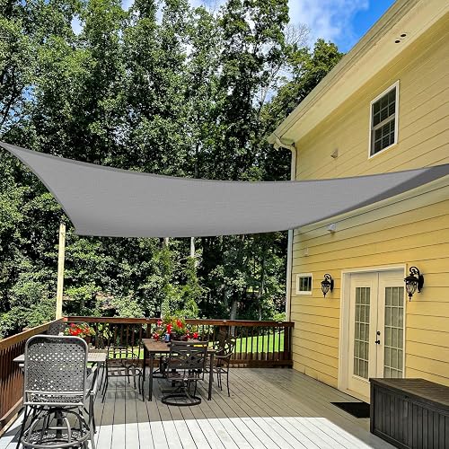 TANG 16' x 16' Sun Shade Sail Rectangle Outdoor Canopy UV Block Sunshades for Patio, Square Shade Cloth for…
