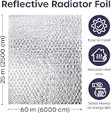 Volila Radiator Foil Insulation Roll 25m x 60cm Reflector Panels view 2