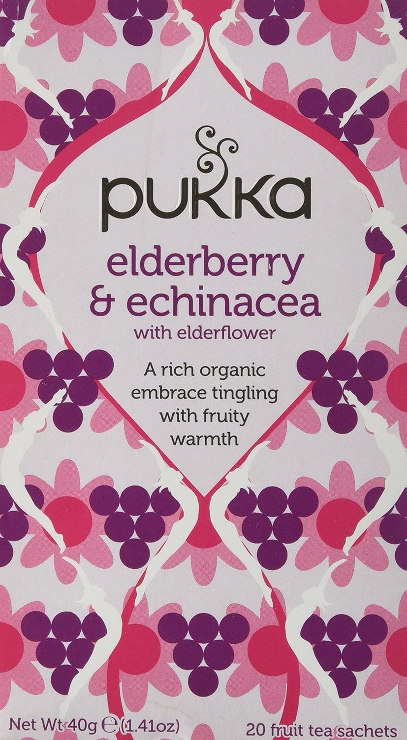 Pukka Elderberry & Echinacea Fruit Tea 20 Sachets Amazon.co.uk Grocery