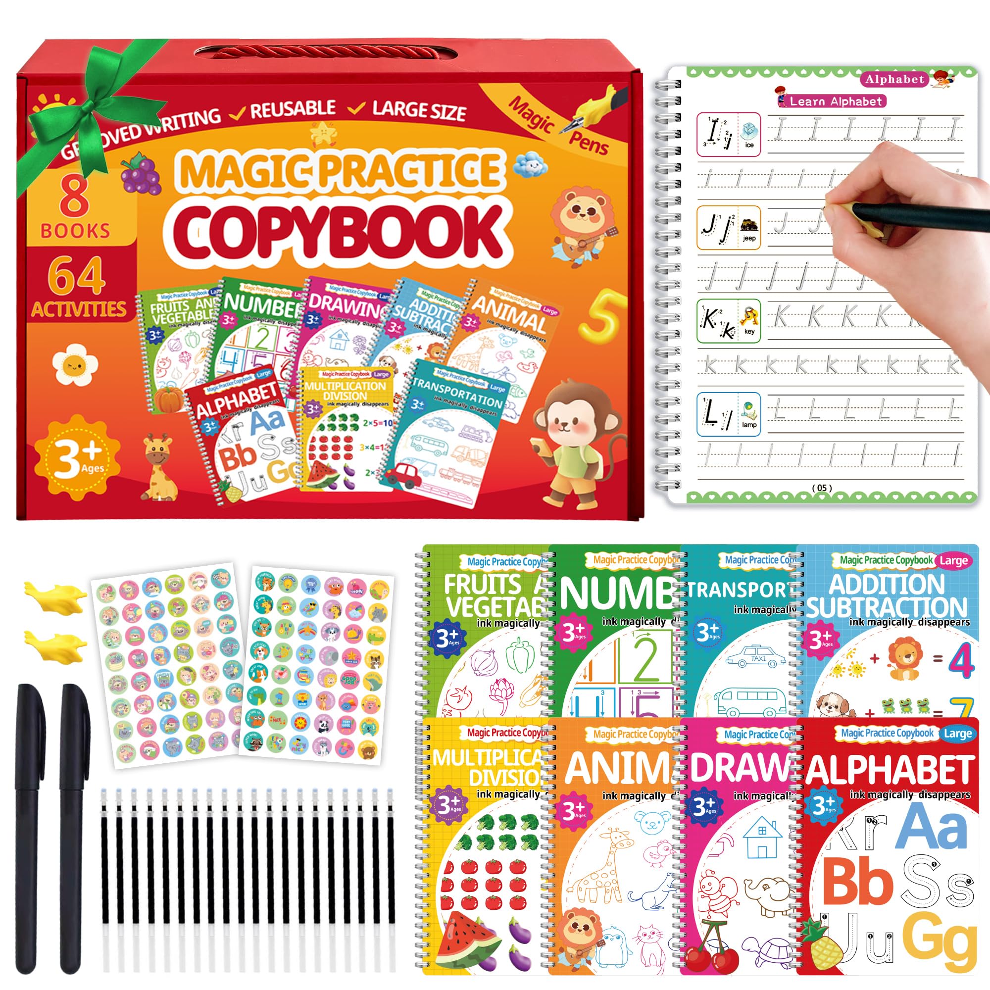 Grooved Writing Paper Magic Grooved Writing Practice for Kids 3-12,Grooved Handwriting ...