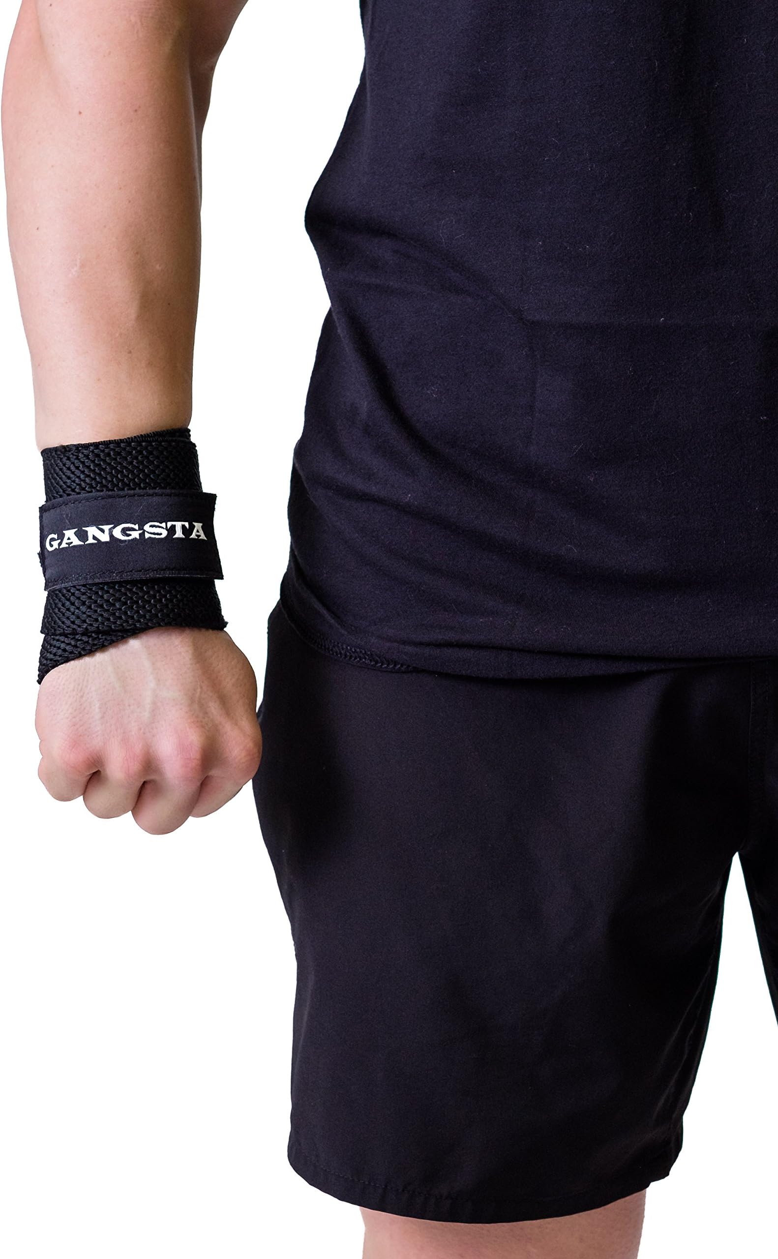 Sling Shot Mark Bell's Gangsta Wrist Wraps for Weightlifting and Bodybuilding