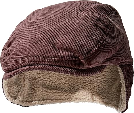 dockers men's wool newsboy cap with ear flaps