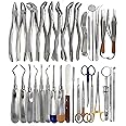 Premium Quality 77 Pcs Dental Oral Extraction Extracting Forceps Elevators Instruments Set Kit
