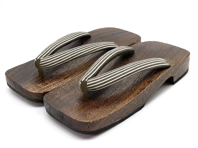 Amazon Co Jp 下駄 メンズ おしゃれな鼻緒の焼き桐下駄 特大 ５ｌ