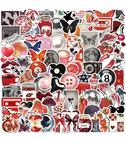 Lot De 100 Autocollants Esthétiques Y2K – Vinyle Imperméable, Motifs Mignons Downtown Girls, DIY Déco Pour Ados
