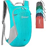 ZOMAKE Ultra Lightweight Packable Backpack 18L, Small Foldable Hiking Backpacks Water Resistant Folding Daypack for Travel(Aqua Blue)