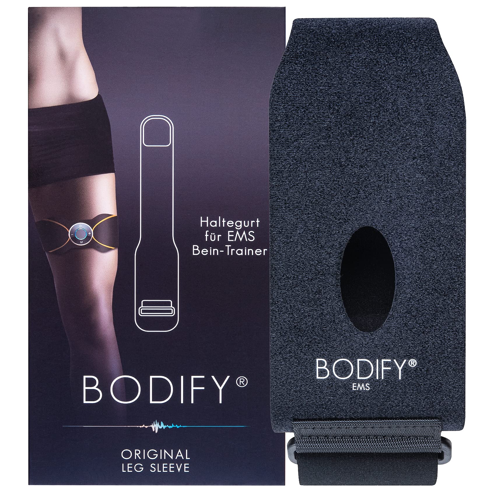 Bodify® Strap for EMS Arm & Leg Trainer - Leg Retaining Strap - Black Nylon Functional/Resistance Training Strap