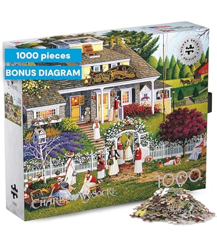 Amazon.com: Buffalo Games Charles Wysocki: Cricket Hawk Harbor