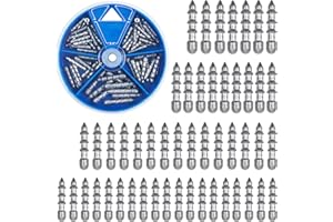 70pcs Fishing Weights Kit Lead Nail Weights Insert Sinkers for Fishing Lures Bass Fishing Tackle Neko Rig and Wacky Rig